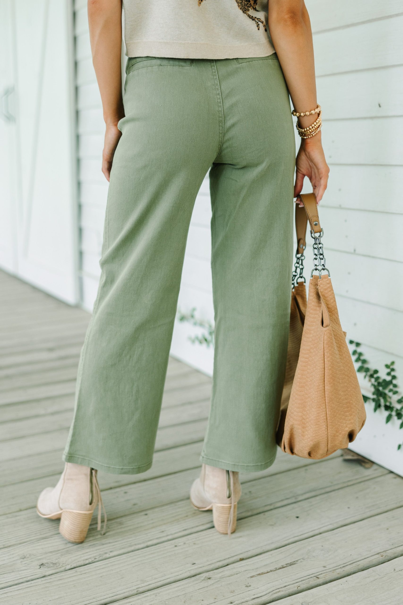 More To Love Olive Green Denim Pants - Image 2