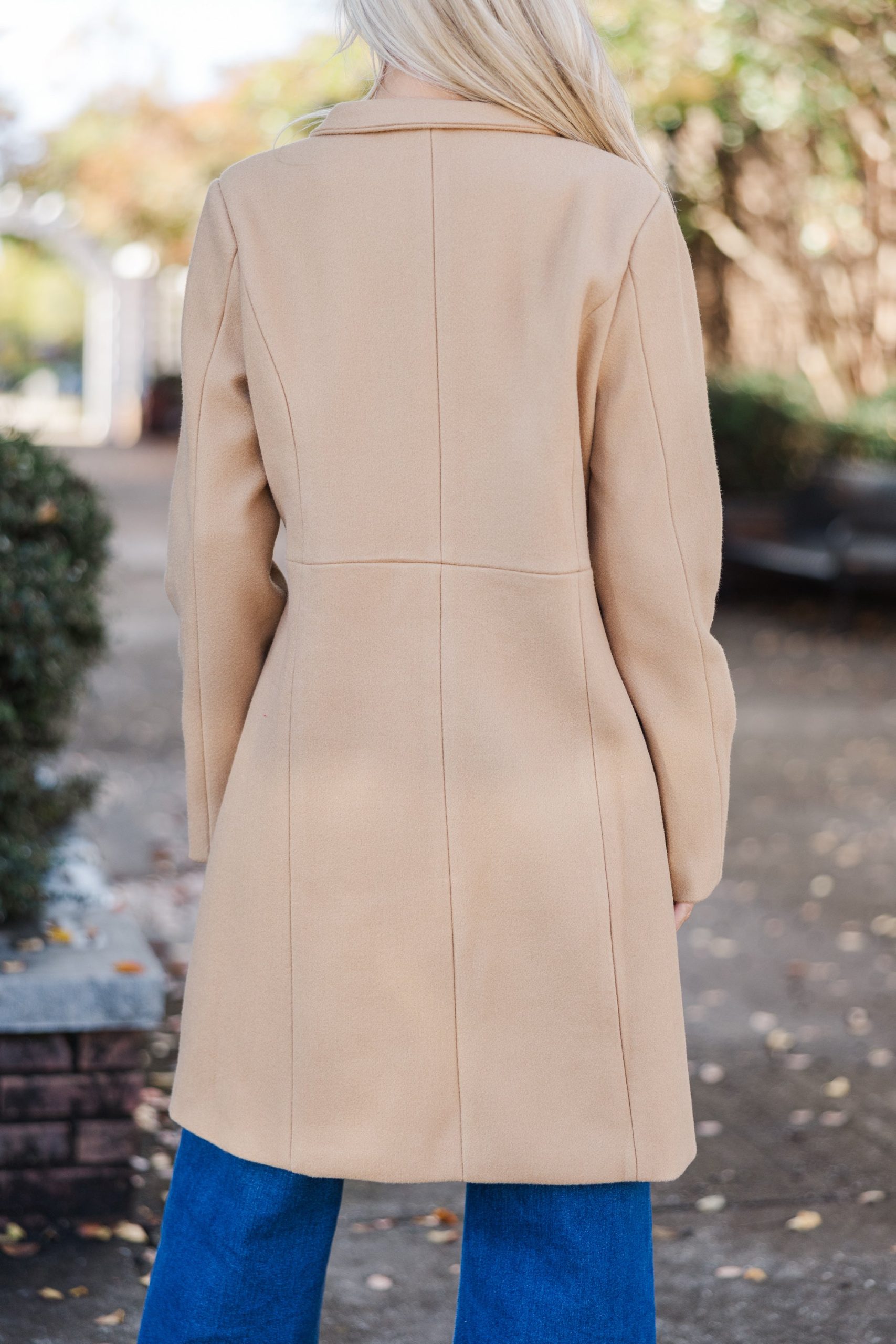 City Streets Camel Brown Coat - Image 5