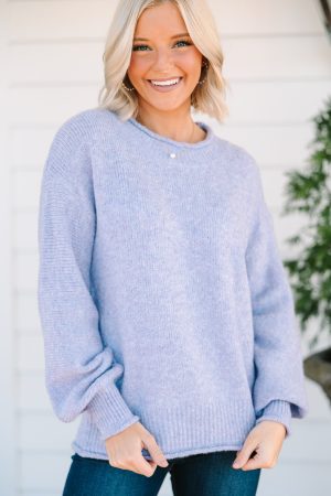 Tried It All Lavender Purple Sweater