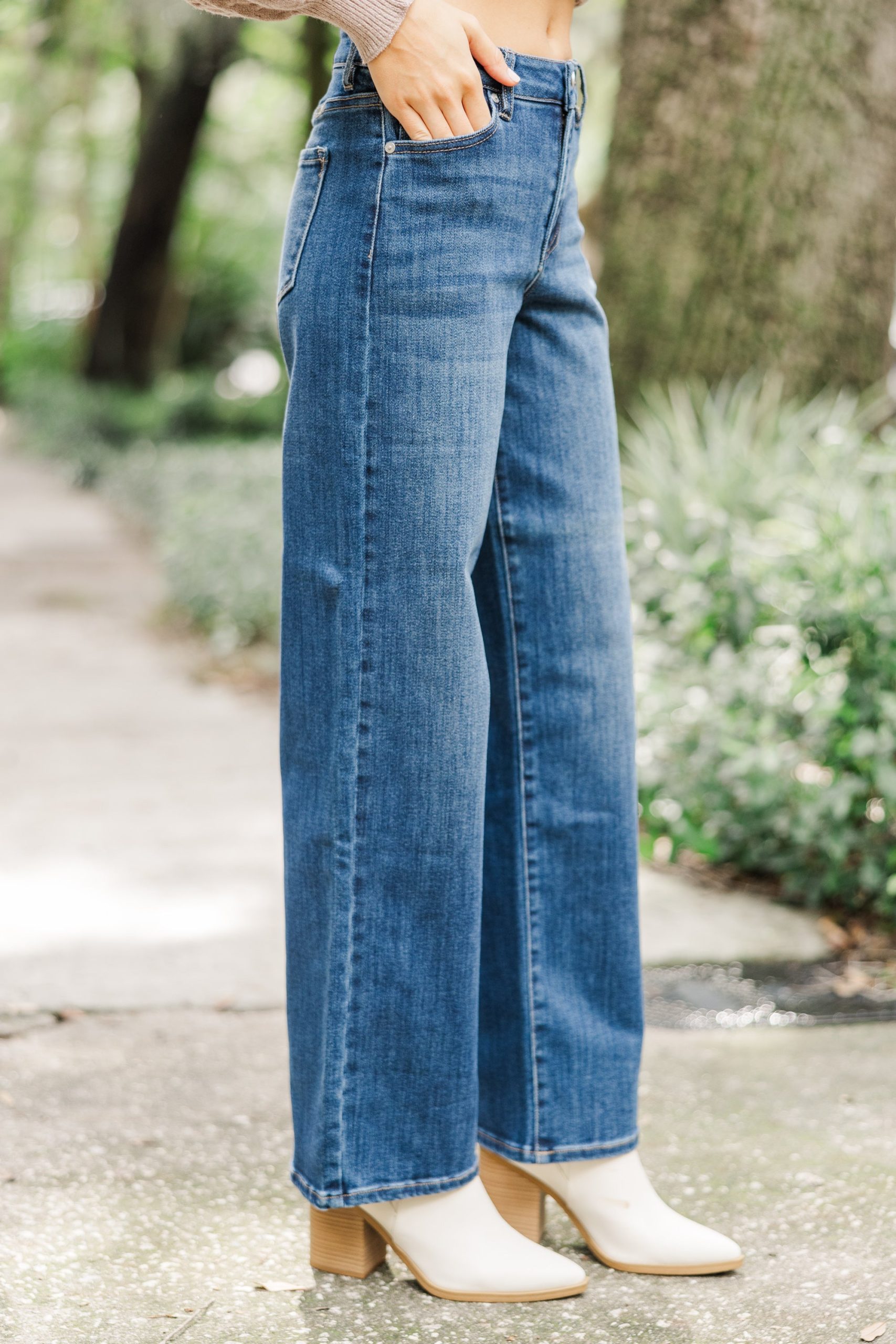 KanCan: Find You Well Dark Wash Wide Leg Jeans - Image 2