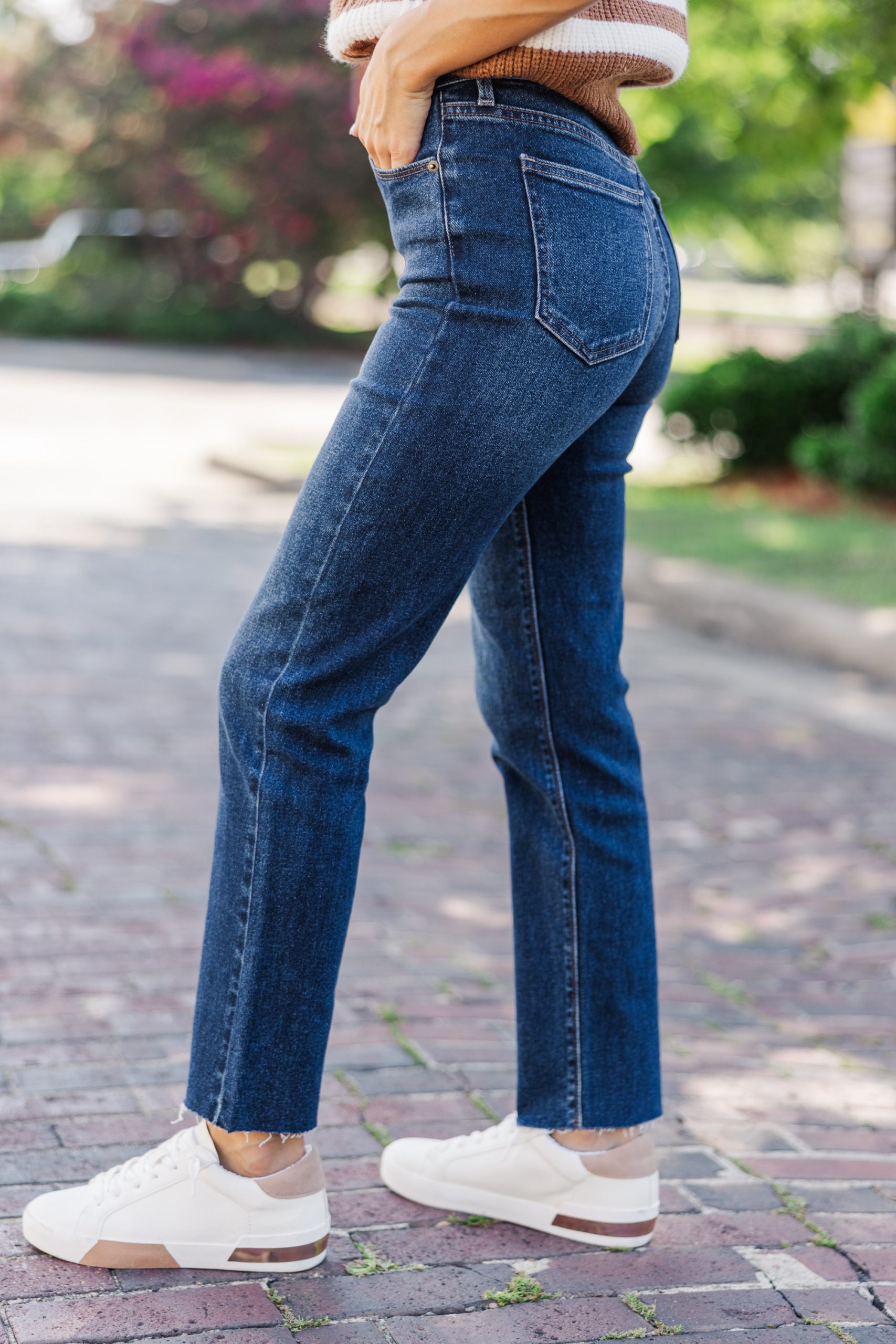Day To Day Dark Wash Straight Leg Jeans - Image 2