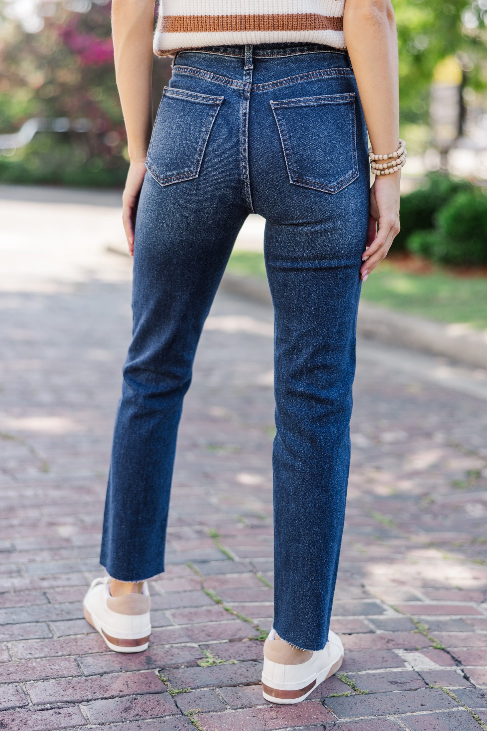 Day To Day Dark Wash Straight Leg Jeans - Image 3