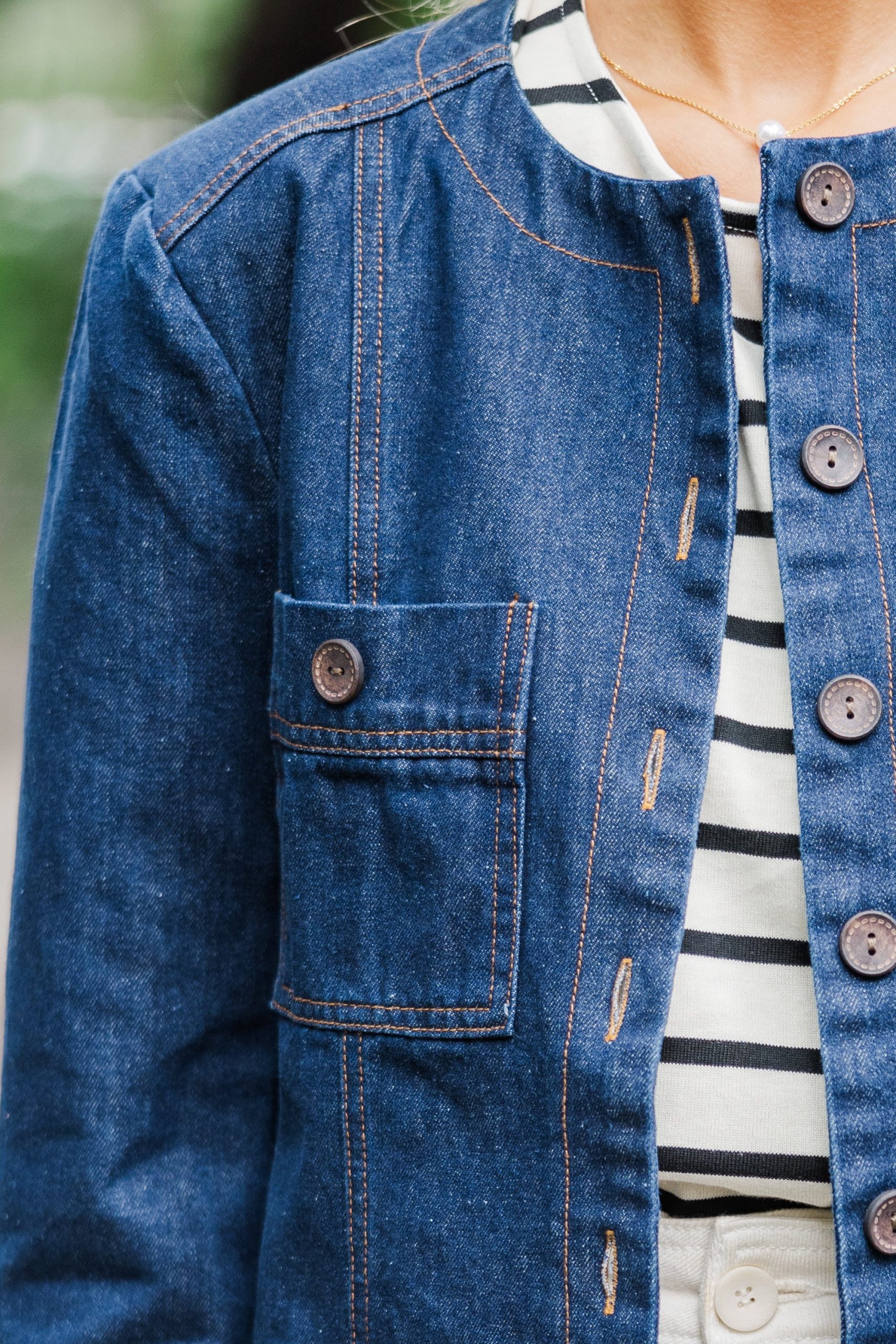 Talk About It Blue Denim Jacket - Image 3